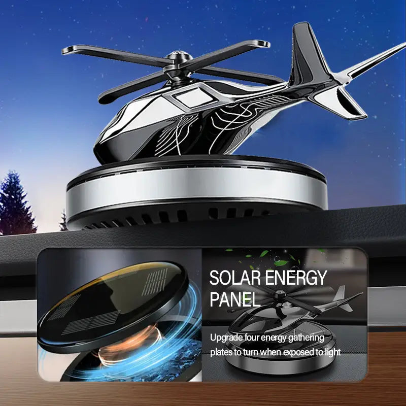 SOLAR HELICOPTER WITH AIR FRESHNER