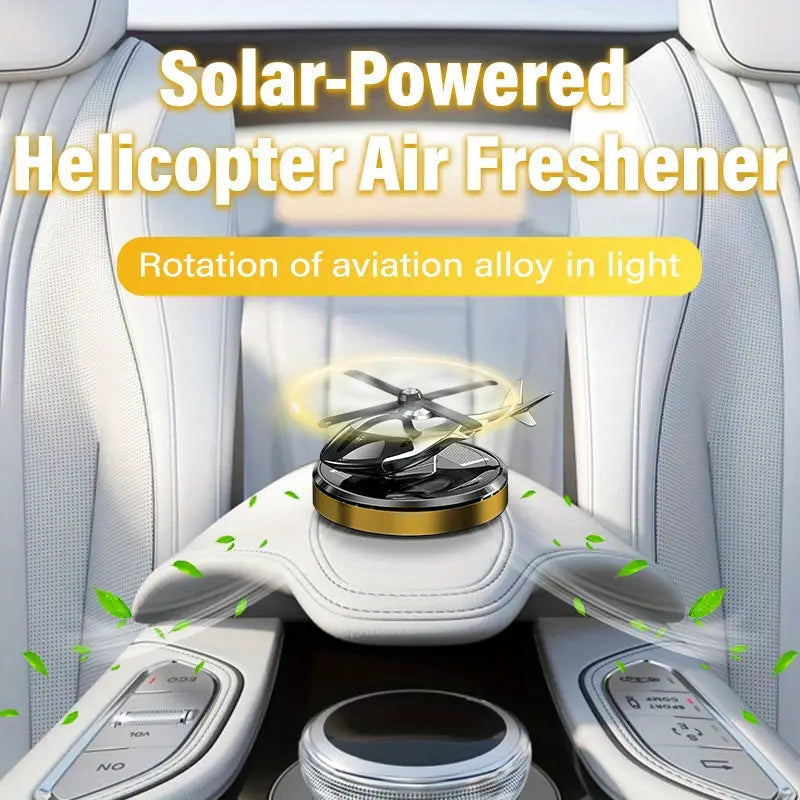 SOLAR HELICOPTER WITH AIR FRESHNER