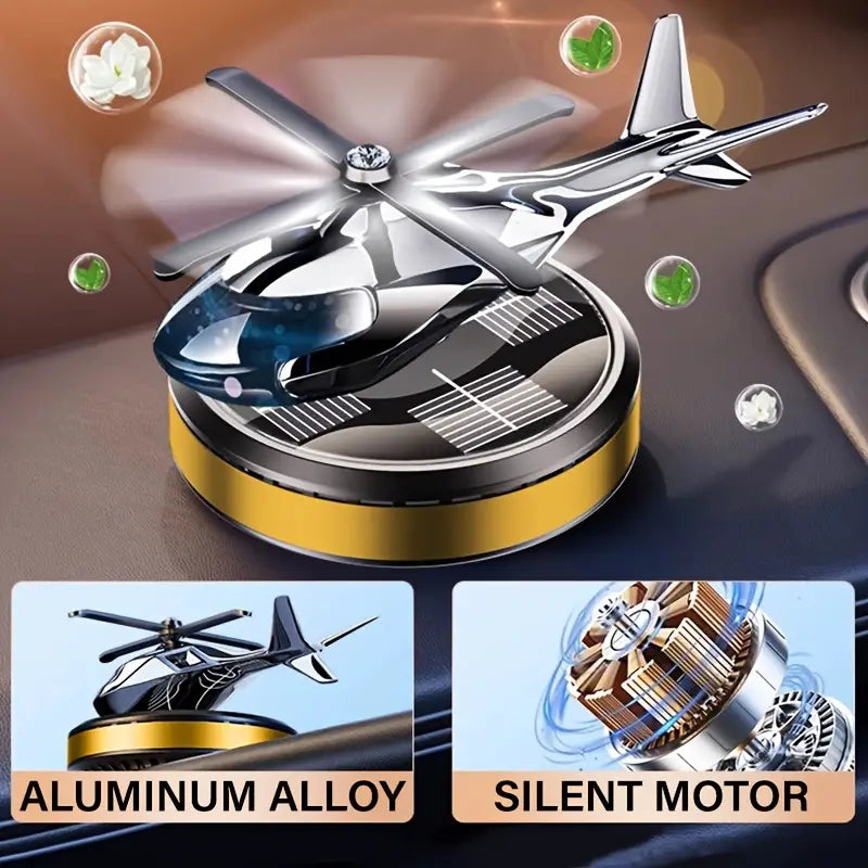 SOLAR HELICOPTER WITH AIR FRESHNER