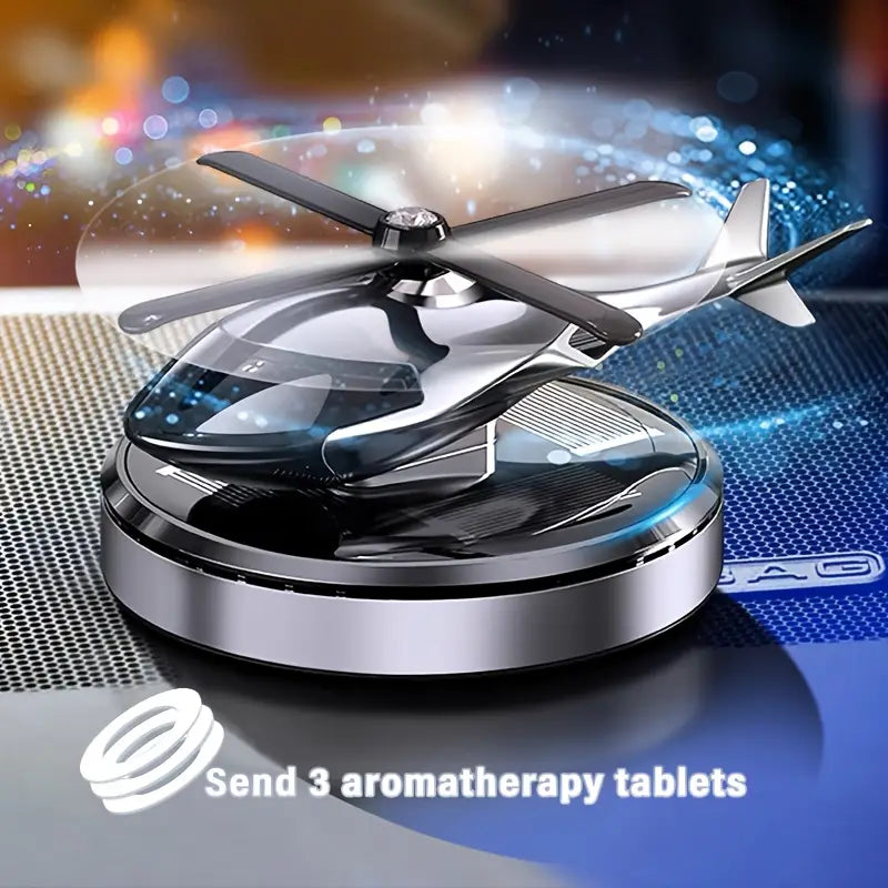 SOLAR HELICOPTER WITH AIR FRESHNER