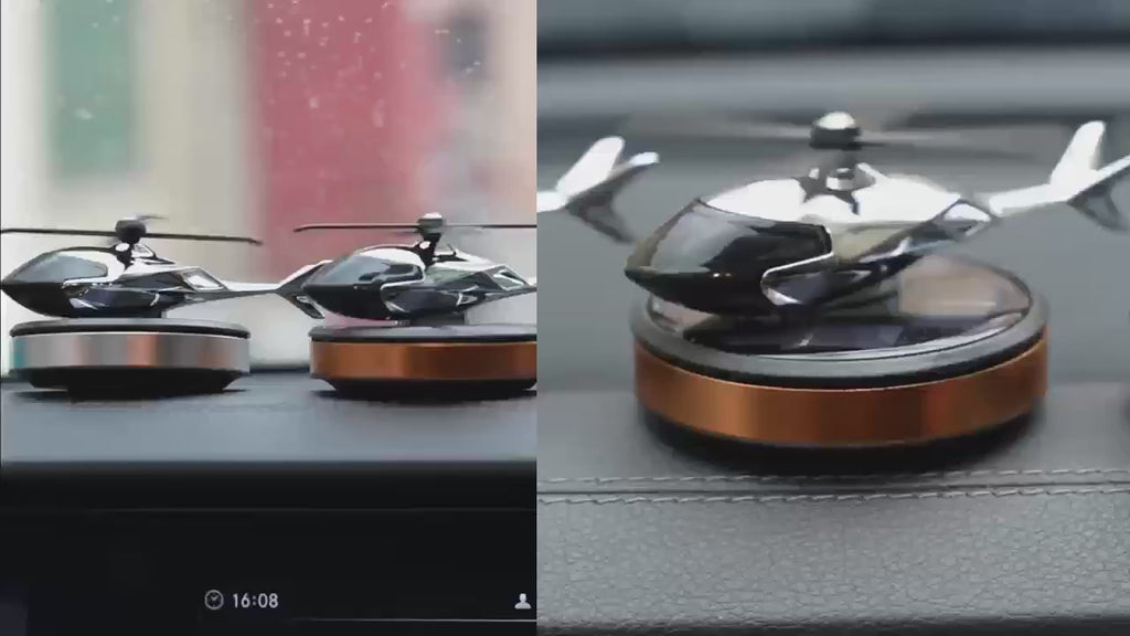 SOLAR HELICOPTER WITH AIR FRESHNER